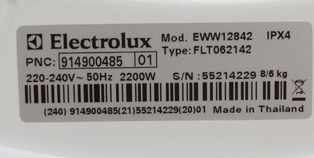 [Mã ELHA22 giảm 5% đơn 300K] [ELHAP1 giảm tối đa 200K] Công tắc cửa máy giặt ELECTROLUX EWW12842