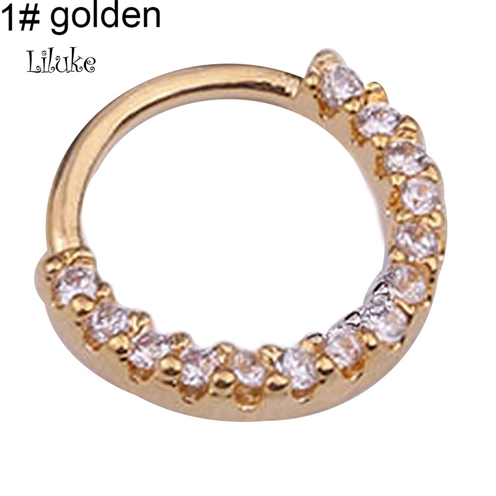 1 Khuyên Mũi Tròn Đính Đá Sang Trọng