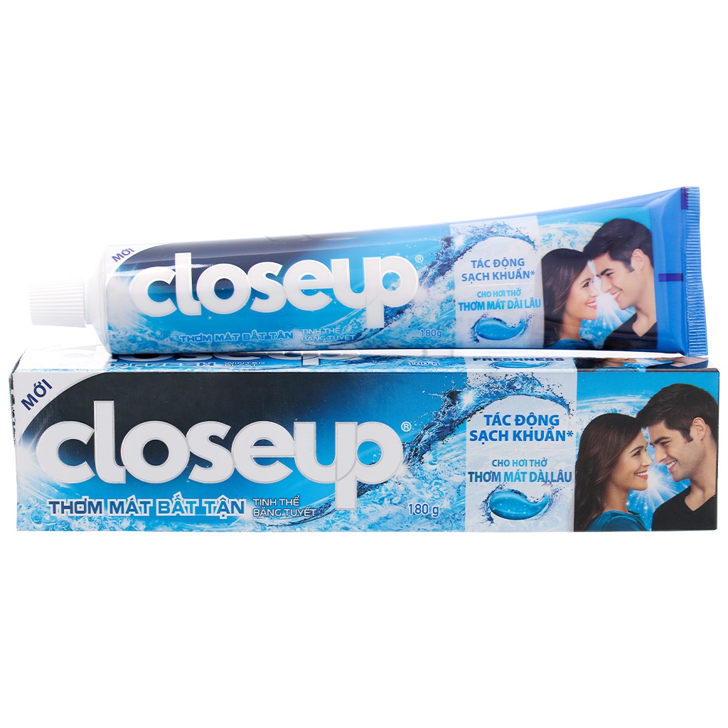 Kem đánh răng Closeup Thơm mát bất tận tinh thể băng tuyết 180g 1 Tuýp