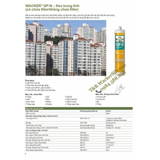 Keo Silicone Wacker Trung tính GP_N (W500)