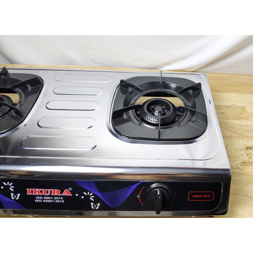 Bếp Đôi Mặt Inox Chống Rỉ Sét - Tiết Kiệm 30% Gas - IV 0104