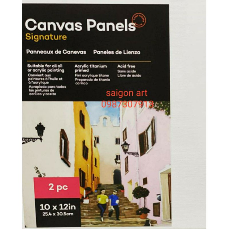 5 TOAN VẼ ÉP CANVAS MONT MARTE 10*10,13*17cm