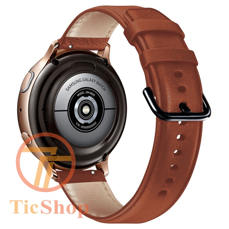 DÂY DA CAO CẤP 20MM [KHÓA MÀU THEO DÂY] DÀNH CHO ĐỒNG HỒ THÔNG MINH (SAMSUNG ACTIVE, TICWATCH, MITFIT, HUAWEI...)