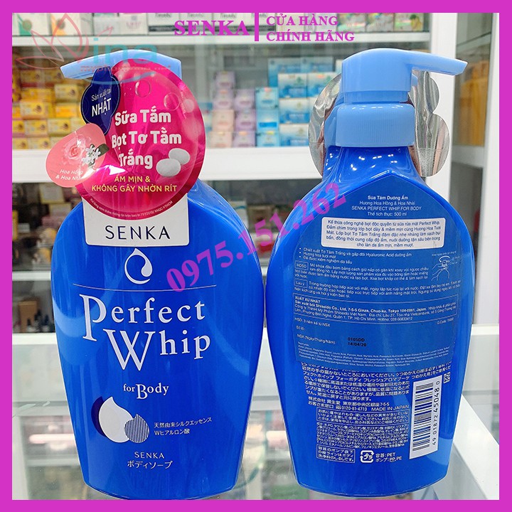 SỮA TẮM DƯỠNG ẨM SENKA PERFECT WHIP FOR BODY 500ML