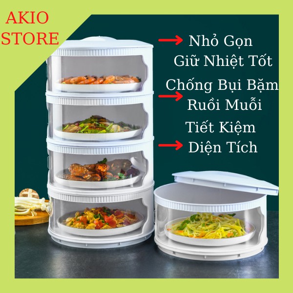 Lồng bàn giữ nhiệt đậy thức ăn 5 tầng thông minh , lồng bàn nhiều tầng sạch sẽ chống ruồi muỗi bụi bặm mới nhất | BigBuy360 - bigbuy360.vn