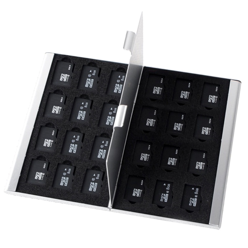 Hộp nhôm đựng thẻ nhớ TF Micro SD 24