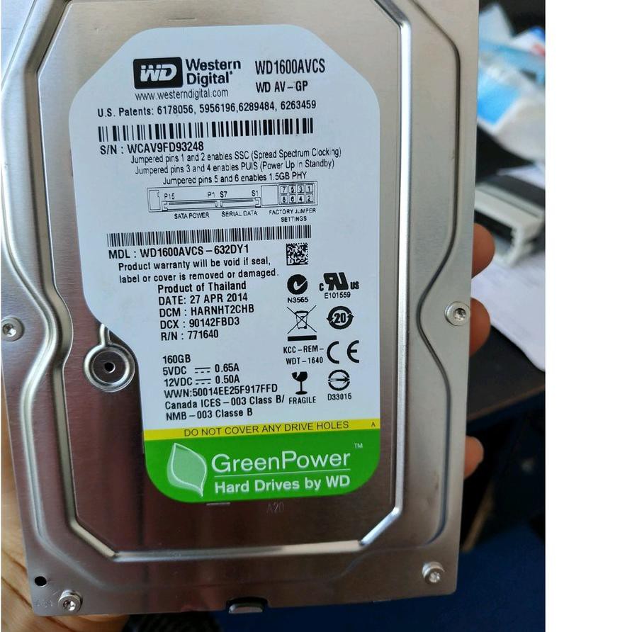 Ổ Cứng Ngoài 160gb Wd Sata Pc | BigBuy360 - bigbuy360.vn