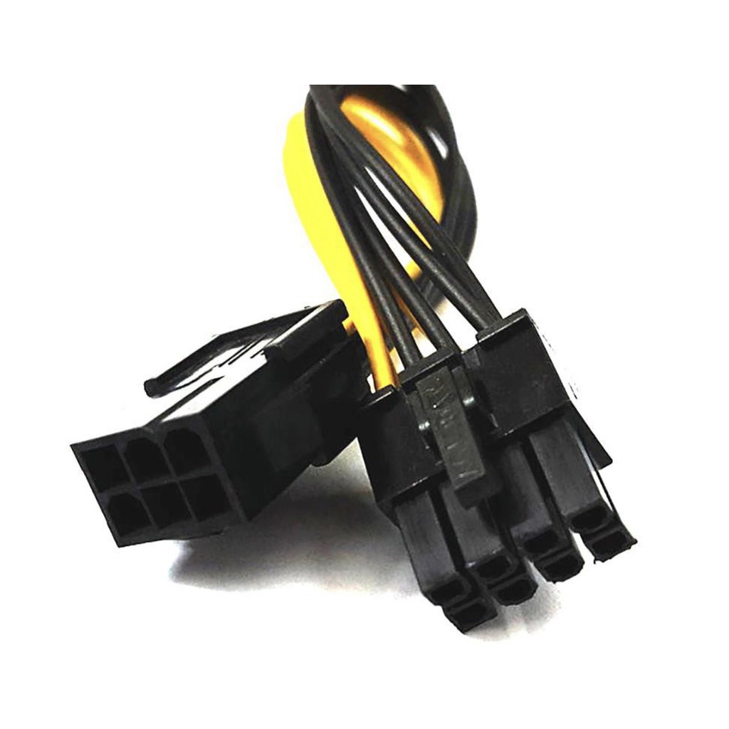 Cáp chuyển Nguồn Điện 6 pin Sang 8-pin Pci-E Cho Card Đồ Họa
