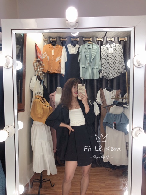 ẢNH THẬT VIDEO HÀNG CÓ SẴN SÉT VEST ÁO BLAZER + QUẦN GIẢ VÁY VẠT LỆCH ❣️❣️❣️