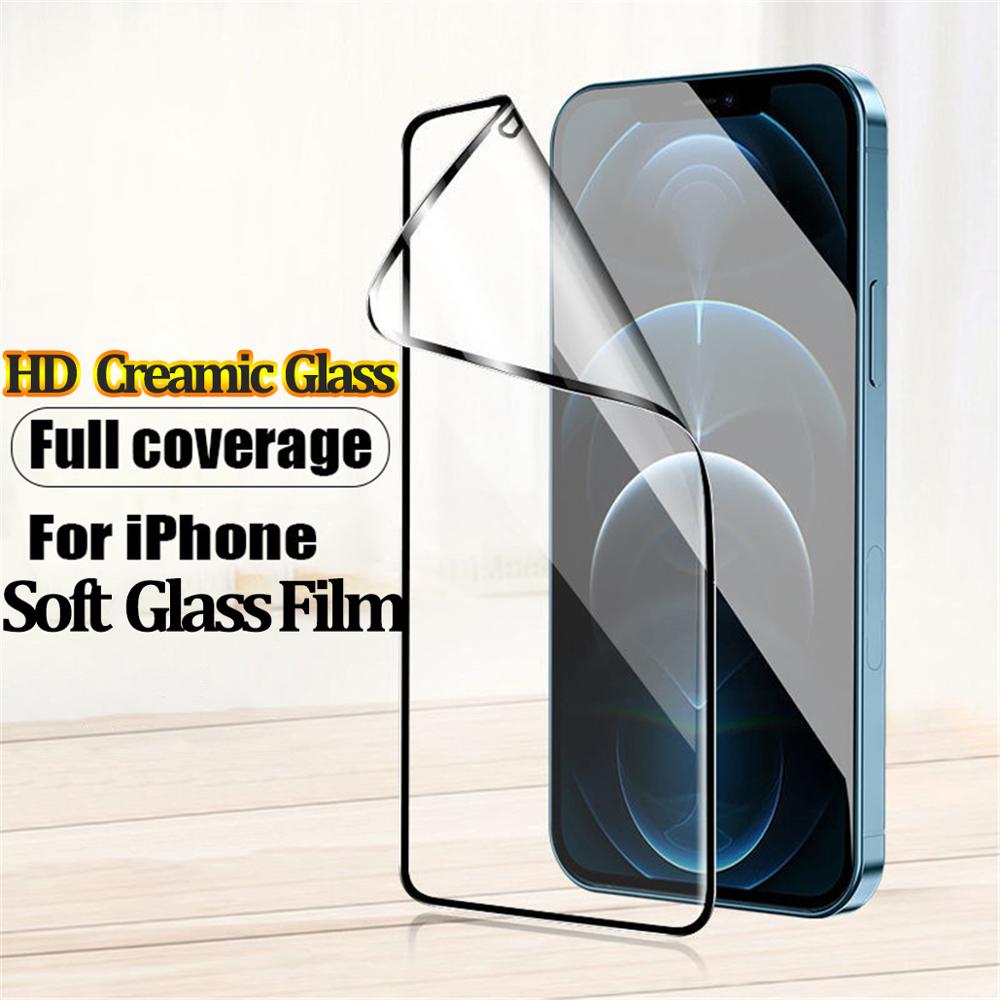 Full Glue Ceramics Soft Tempered Glass Screen Protector OPPO F7 F9 F11 Pro A5S A12 A15 A15S A52 A92 A91 A93 A33 A53 A5 A9 2020 A15 A15S A31 A91 A93 Reno 2 2F 3 4 4F 5