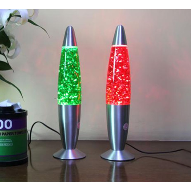 Đèn đối lưu lava lục giác kim tuyến trang trí phá cách, sang trọng