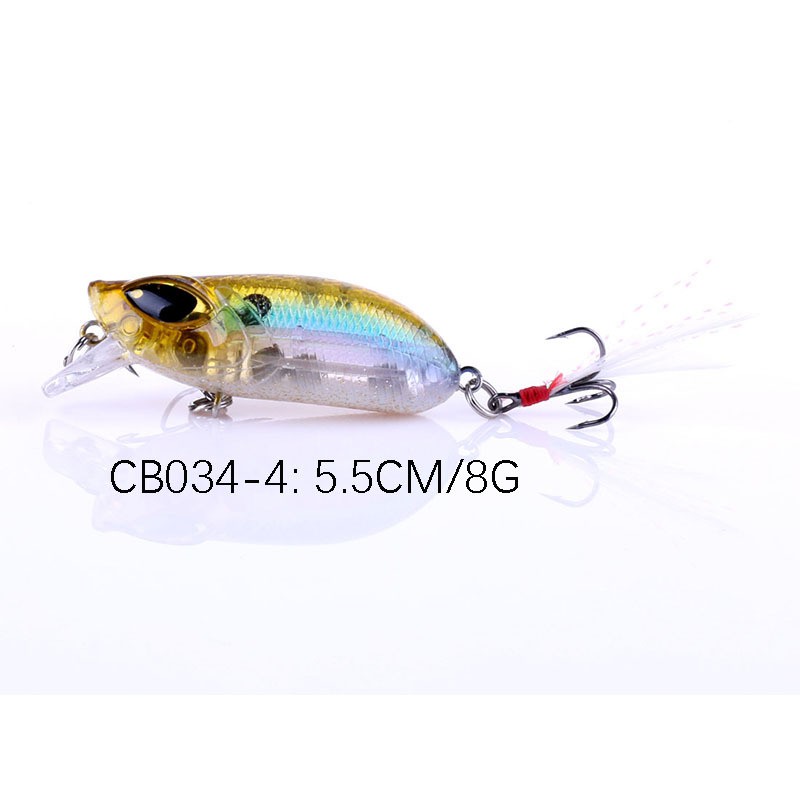 Mồi Mininow Lure Mắt 3D dài 5,5cm nặng 8gam