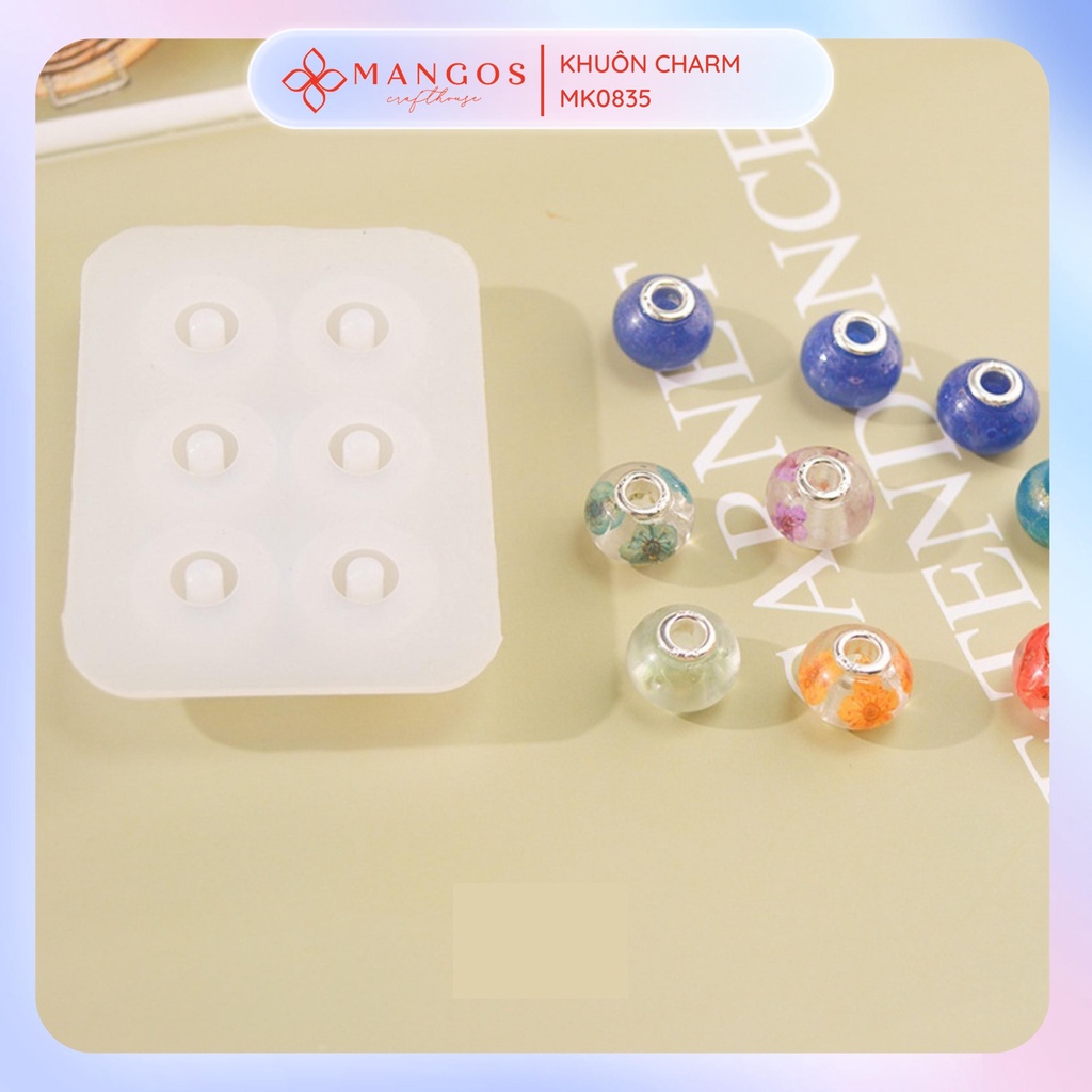 Khuôn silicon charm làm vòng đeo tay DIY handmade độc đáo MK 08