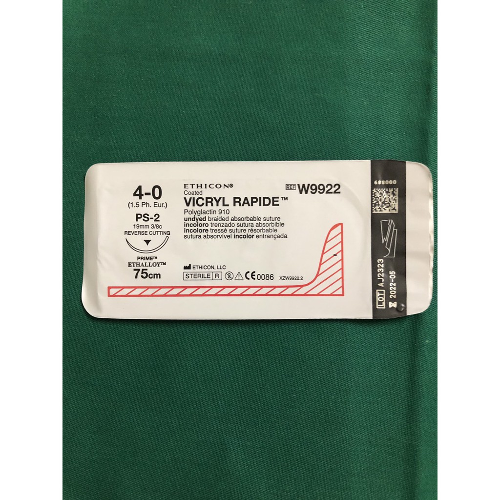Chỉ khâu phẫu thuật Vicryl Rapide 4/0