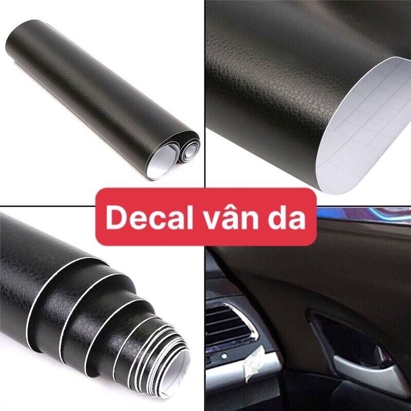 [Mã LIFEAUMAY giảm 10% tối đa 30k đơn 150k] Decal giả da dán các vật dụng oto xe máy laptop cực sang trọng!!!