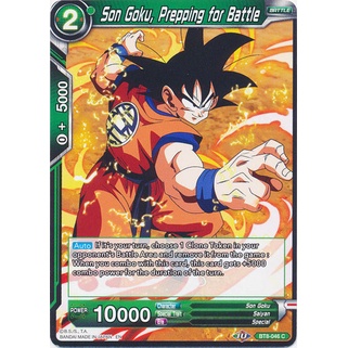 Thẻ bài Dragonball - TCG - Son Goku, Prepping for Battle / BT8-046'