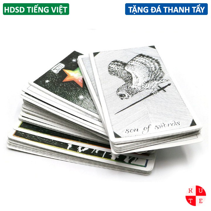 Bộ Bài Tarot The Wild Unknown 78 Lá Bài Tặng Đá Thanh Tẩy Và Hướng Dẫn Tiếng Việt C11