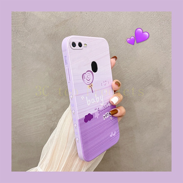 Ốp lưng OPPO F9 ốp lưng OPPO A12 ốp lưng OPPO A5S A7 Ốp Lưng OPPO A5S Điện Thoại Viền Thẳng Họa Tiết Tranh Sơn Dầu Sáng Tạo