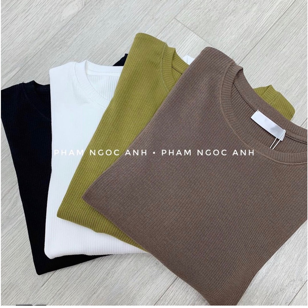 APN255 - ÁO TĂM ZR DÀI TAY CỔ TRÒN 4 MÀU CHO NỮ