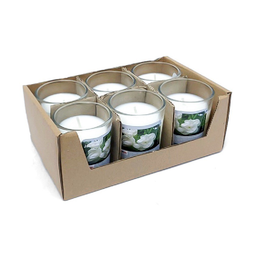 Hộp 6 ly nến thơm votive Eden Candle FTRAMART NQM0413 Jasmine (Hương hoa nhài)