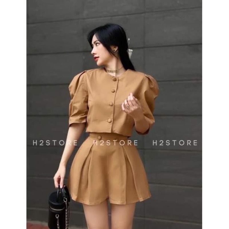 Sét bộ siêu xinh quần xếp ly bigsize 65-90ký (SR316)