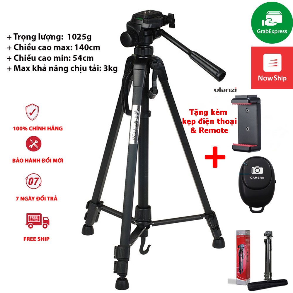 Chân Máy Ảnh và điện thoại Weifeng WT-3520 cho máy ảnh, điện thoại