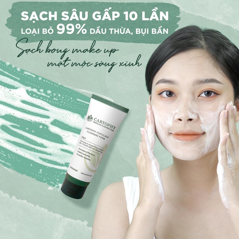 Sữa Rửa Mặt Caryophy Portucala Cleansing Foam (150ml)