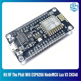 Mạch Kit ESP8266 RF Thu Phát Wifi NodeMCU Lua V3 CH340 kích thước(59 x 32mm)