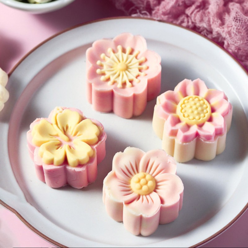 Khuôn Cắt Bánh Hình Bánh Trung Thu 3D 50g Sử Dụng Tiện Lợi