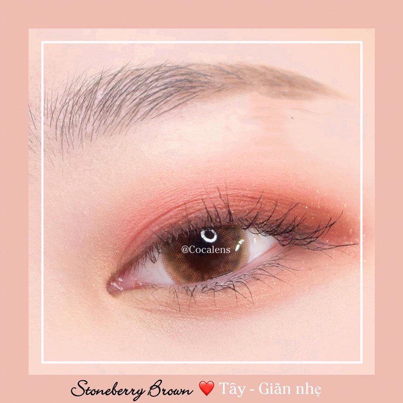 Lens nâu giãn vừa Stone Berry 0 độ
