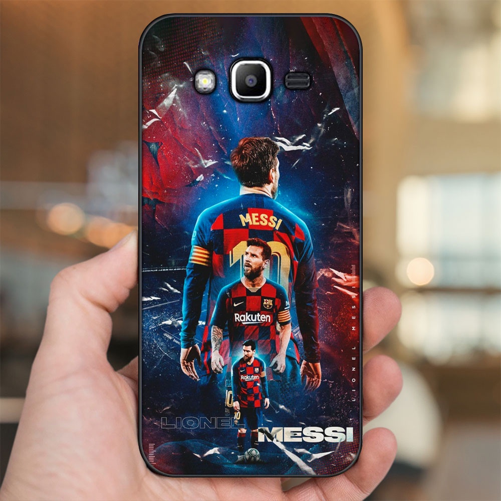 Ốp lưng Samsung J2 Prime, J3 2016, J5 2015 viền đen in hình Lionel Messi Barcelona PSG