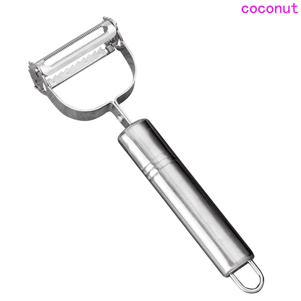 Multifunction Double Planning Stainless Steel Vegetable Julienne Peeler Cutter Grater Smile Face Kitchen Tool