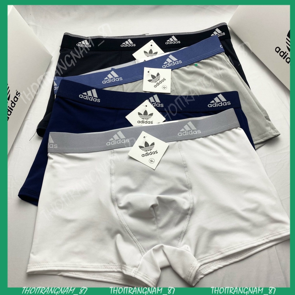 [SALE] Quần lót nam, quần sịp đùi nam ADIDAS, quần sịp nam thun lạnh, co giãn 4 chiều thoải mái, thấm hút mồ hôi