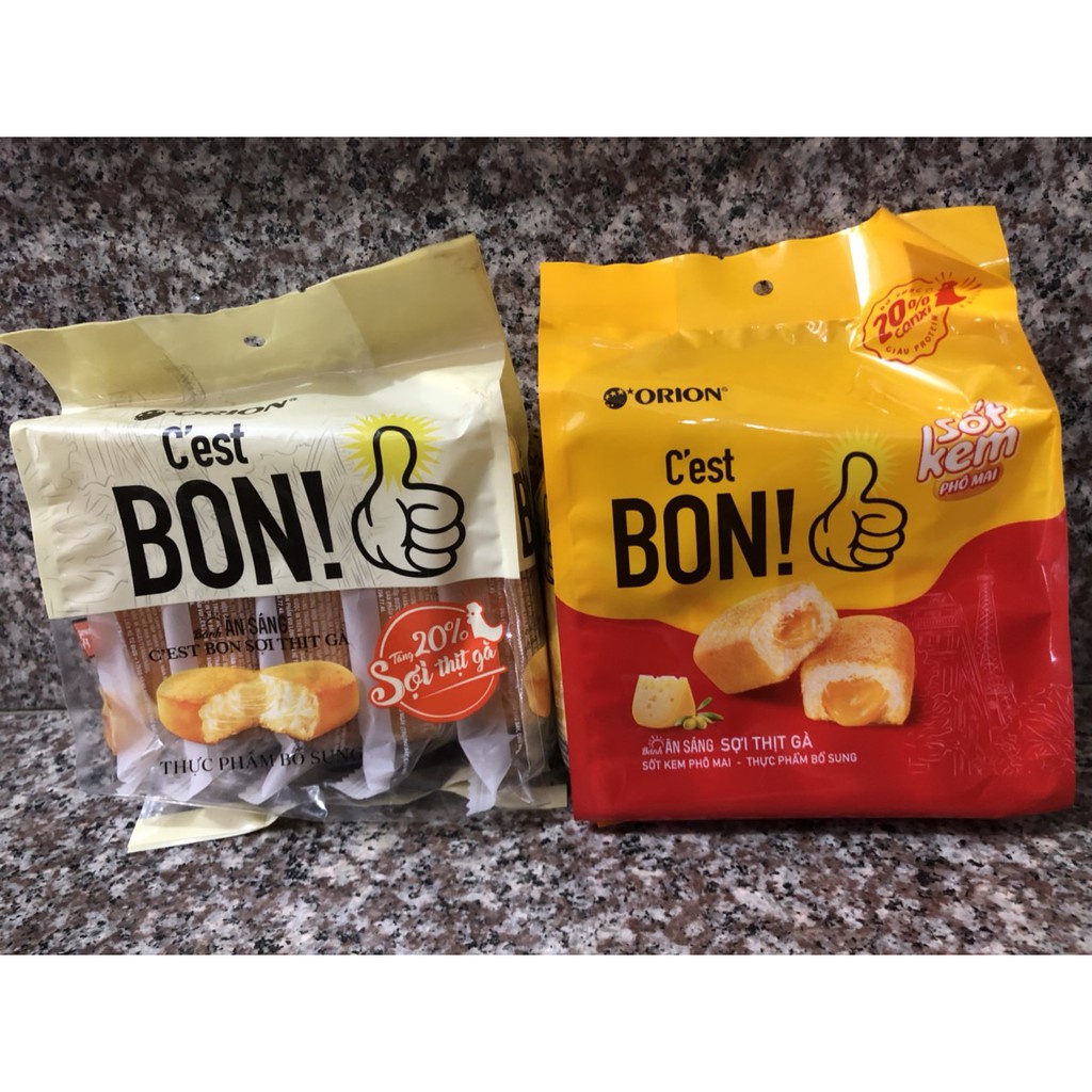 Bánh mì Bon sợi thịt gà/ bánh mì Bon sợi thịt gà sốt kem Phô mai