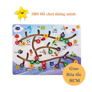 Đồ chơi gỗ Winwintoys - Đường luồn chữ cái tiếng việt