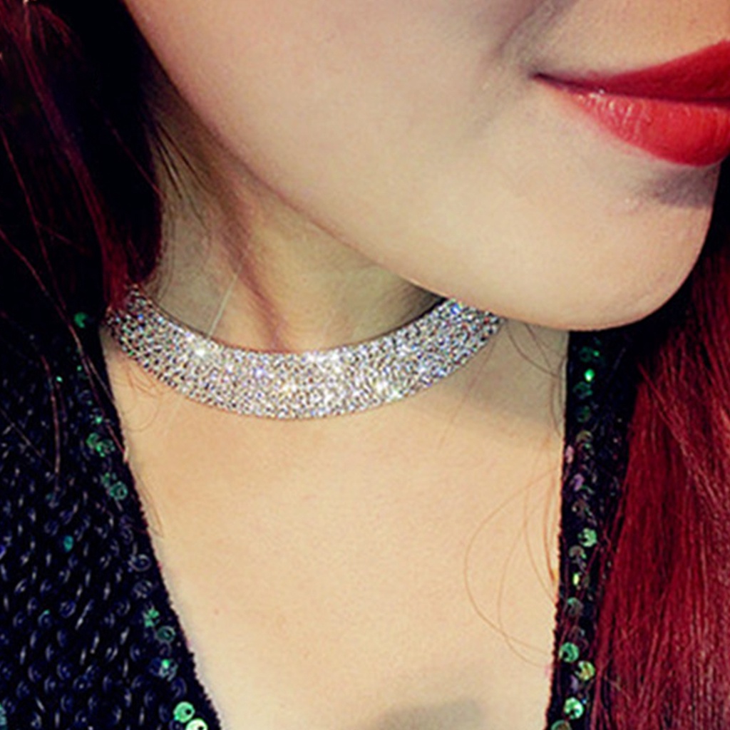 Vòng Cổ Choker Đính Đá Thời Trang Cho Nữ