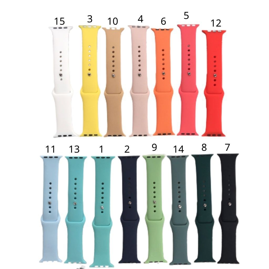 Dây Apple Watch ⚡ Dây Apple Watch Silicon 15 Màu - Hot Trend ⚡ Series 5/4/3/2/1 ⚡ 38mm/40mm &amp; 42mm/44mm - bb.case99