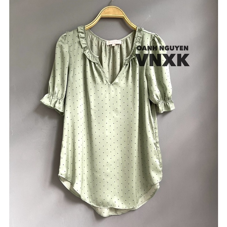 ÁO LỤA CHẤM BI XUẤT DƯ BLOUSOLOGY