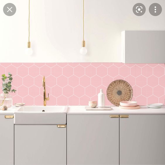 Tấm Decal dán bếp 100x60cm - Decal gạch bông dán nhà vệ sinh - Decal gạch bông - HN Decor