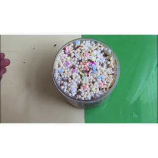 [Slime] M&M rice krispie chất full floam, làm bằng keo Elmer’s || dung tích 500ml ~ 16oz