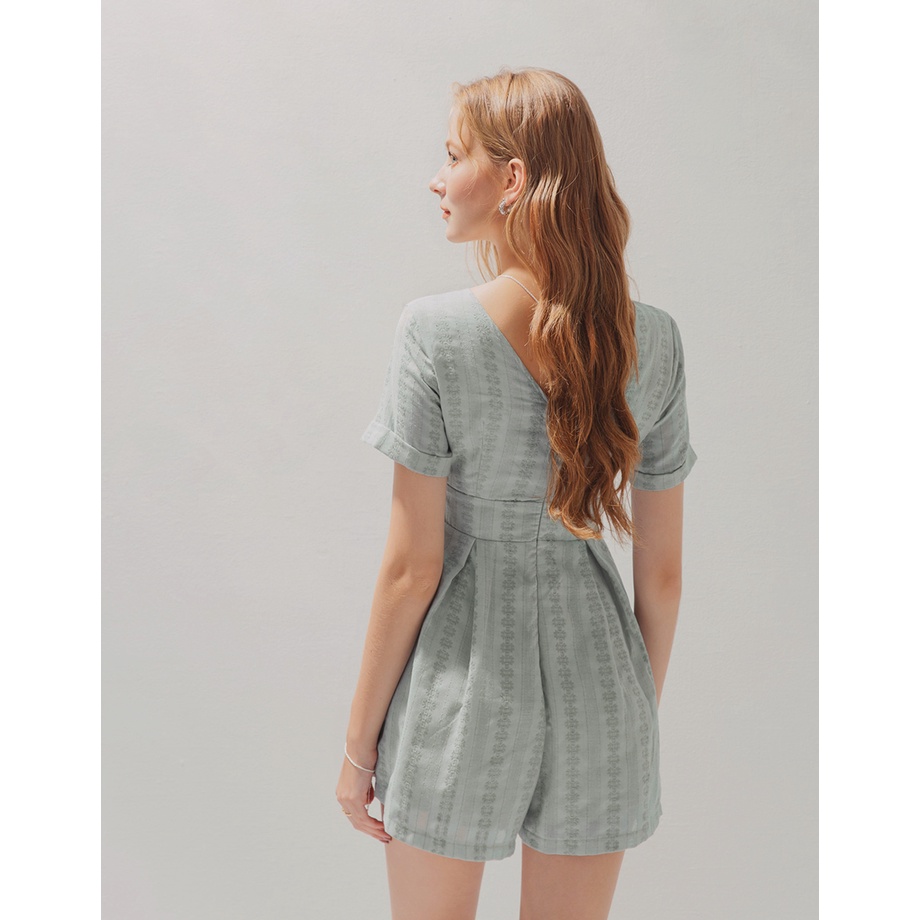 Jumpsuit cổ V họa tiết hoa nhí nữ Air Space 2130128001