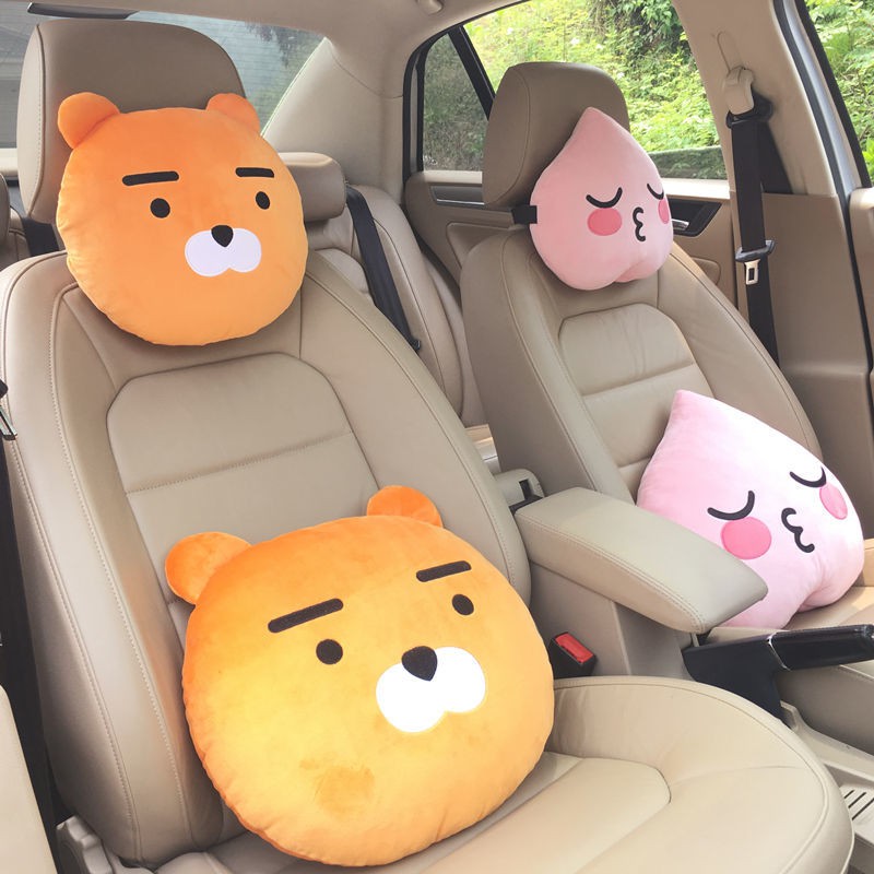 Cartoon car headrest cute neck pillow creative car pillow pillow car neck pillow waist couple couple models VPJ3