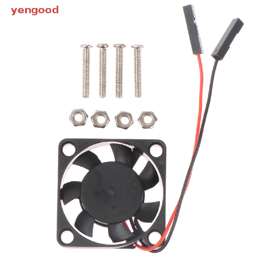 1 Bộ Quạt Làm Mát Không Chổi Than 3.3V 5V DC Yên Tĩnh Kèm Ốc Vít