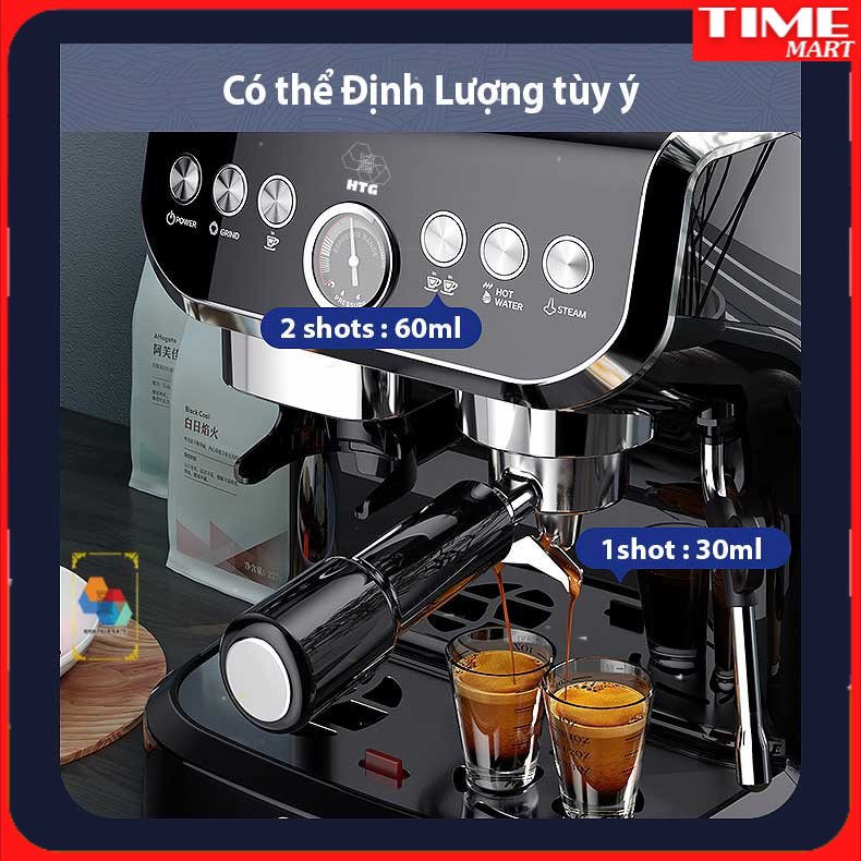 [CHÍNH HÃNG] Máy pha cafe espresso CF07 tích hợp 3 in 1, xay bột 15 mức độ, chế độ tự động, điều chỉnh định lượng tùy ý