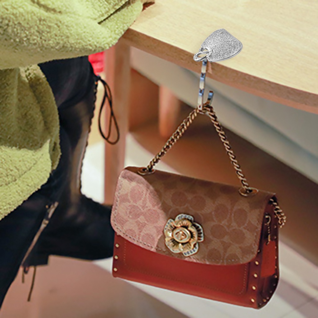 Móc Treo Túi Xách Để Bàn Dạng Gập Tiện Dụng Cho Phòng Ngủ