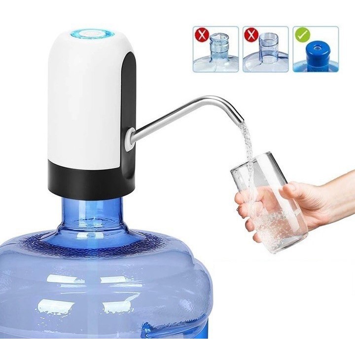 [XẢ KHO_FREESHIP]  Máy bơm nước uống tự động trực tiếp từ bình nước lọc, máy bơm mini không dây, có kèm ống nước và dây