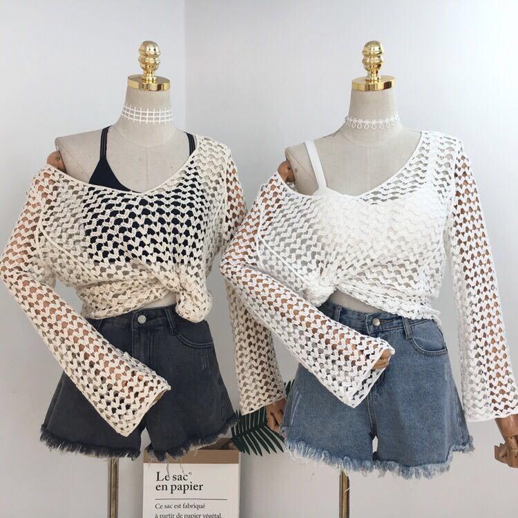 BiKini, Áo Choàng, Áo Lưới Tim Đi Biển Siêu Đẹp AC-115