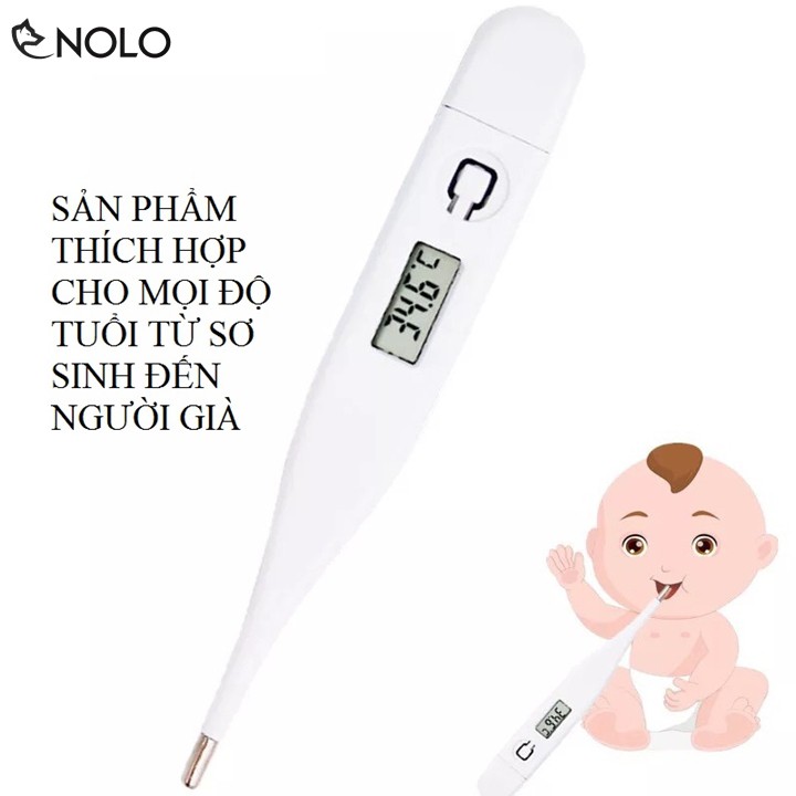 Combo Bộ 2 Cái Nhiệt Kế Điện Tử Tiên Tiến Model M02 Màn Hình Số LCD Không Chứa Thủy Ngăn An Toàn Cho Trẻ Sơ Sinh