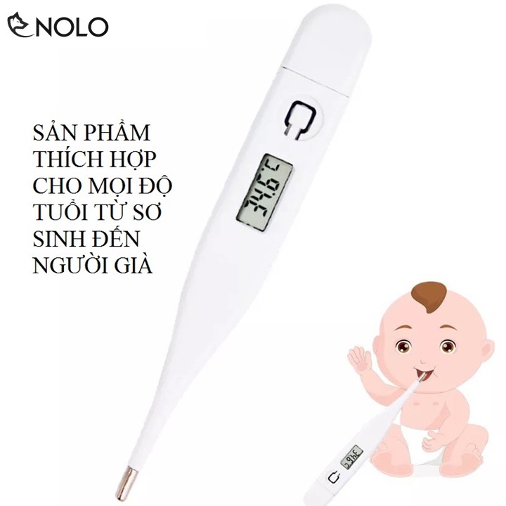 Combo 2 Nhiệt Kế Điện Tử Mini Model M02 Màn Hình Số LCD Không Chứa Thủy Ngăn An Toàn Cho Trẻ Sơ Sinh