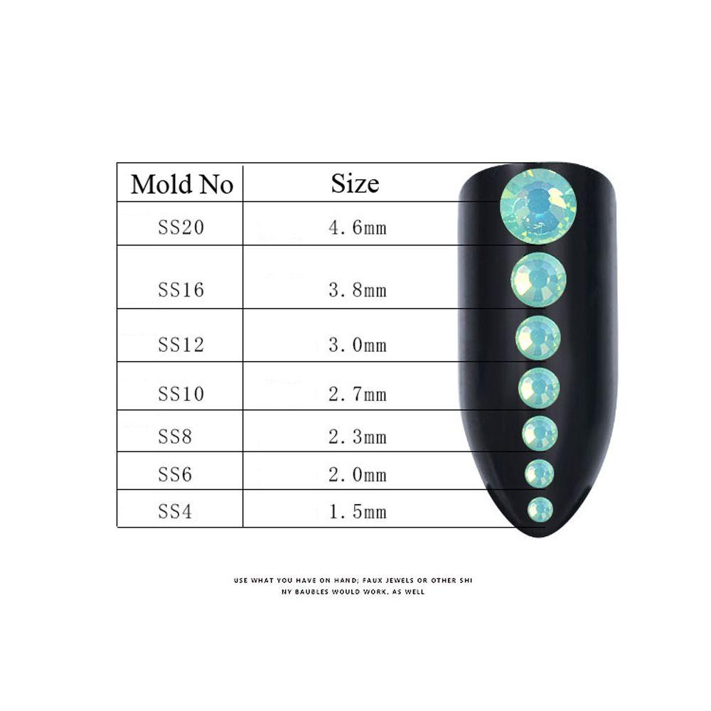 BORAG Đá Opal 3D SS4-SS20 Nhiều Kích Cỡ Đính Móng Nghệ Thuật